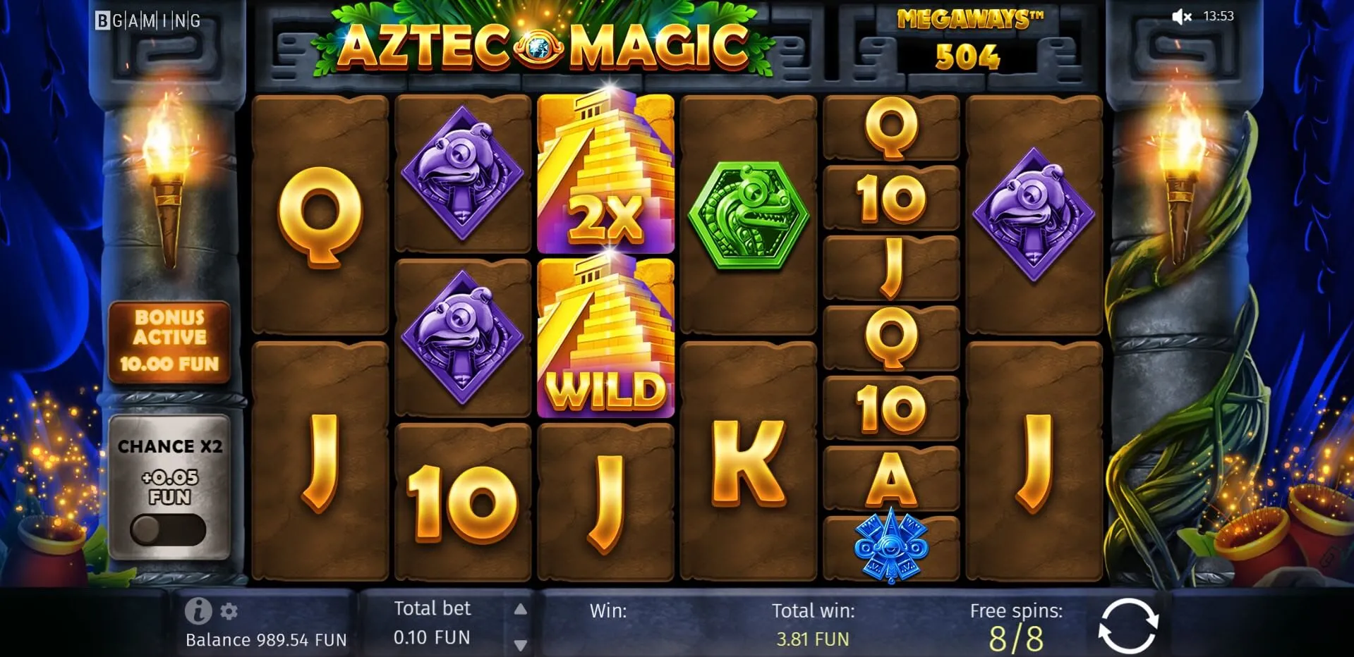aztec magic megaways slot free spins feature