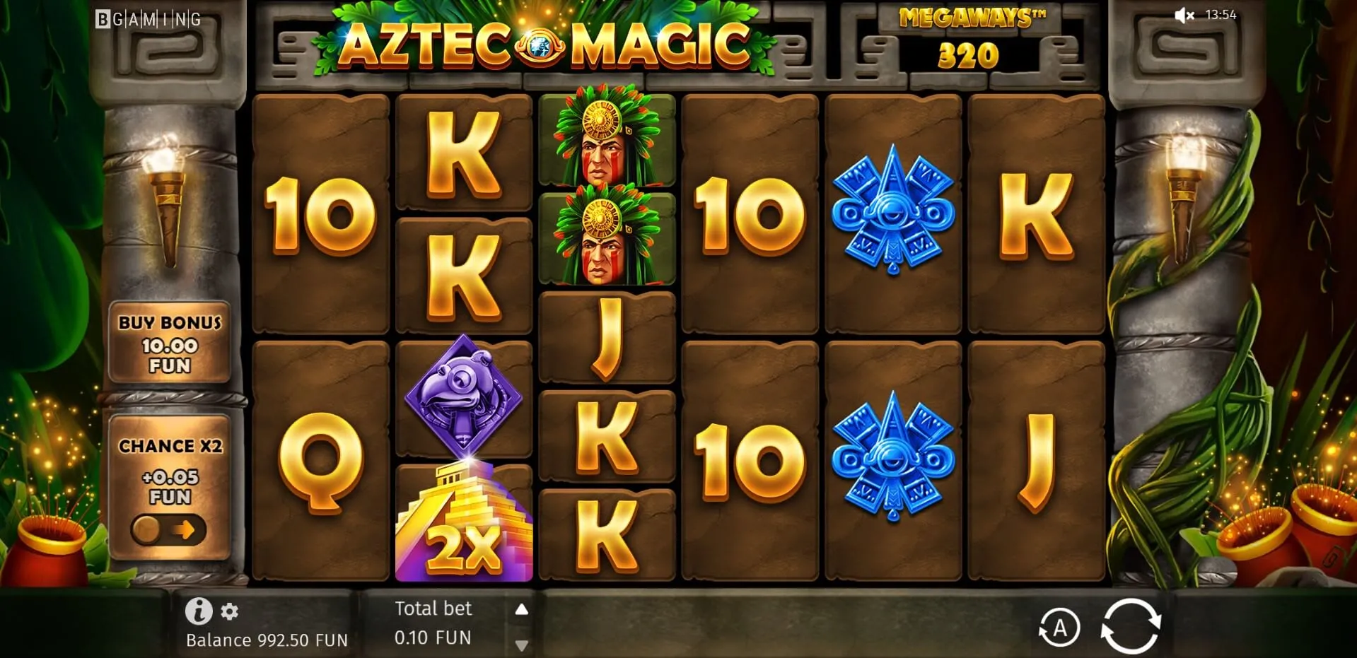 aztec magic megaways slot multiplier wilds feature